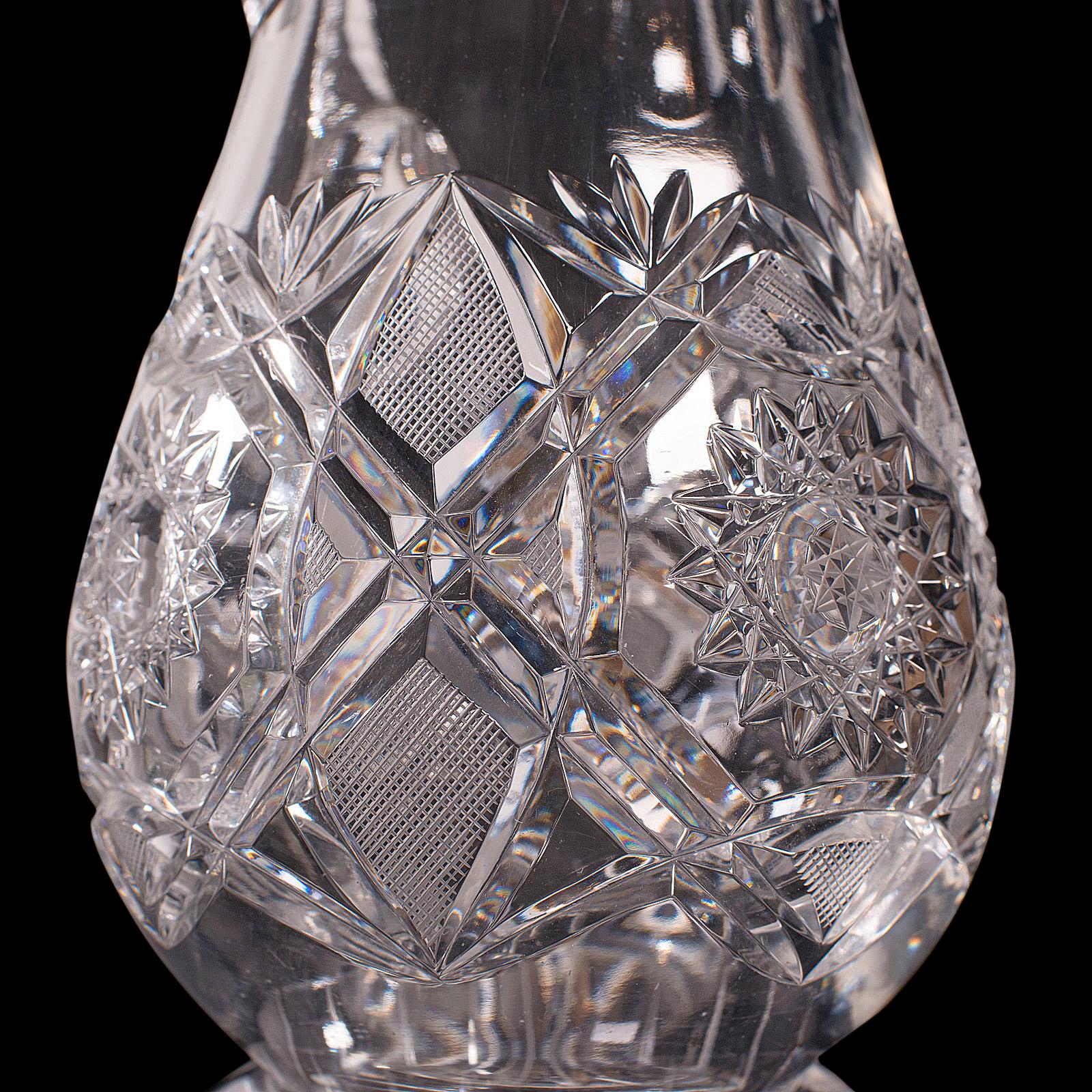 Vintage Pimms Jug, English, Glass, Punch Serving Ewer, Mid 20th Century, C.1950 2