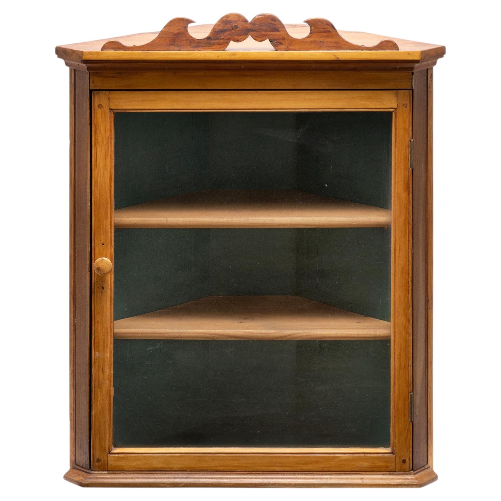 Glass Corner Cabinets - 32 For Sale on 1stDibs | antique corner