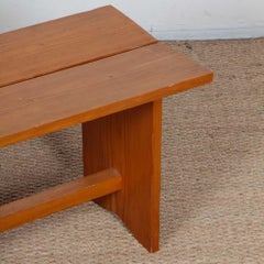 Vintage pine bench, 20th century craftsmanship