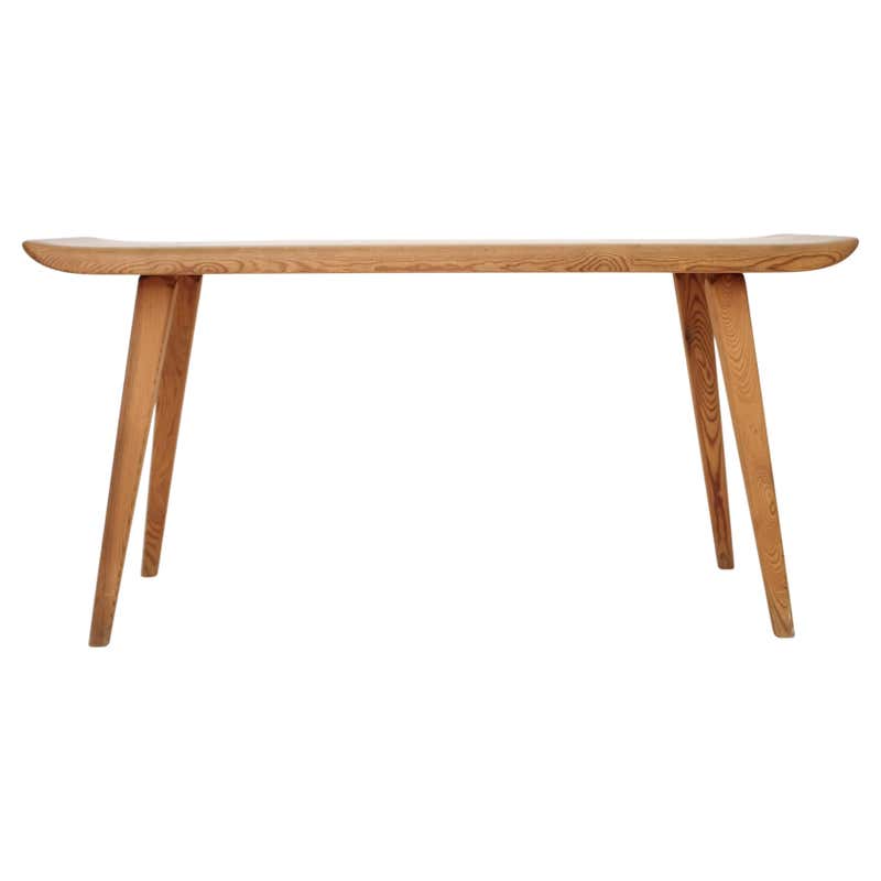 Swedish Modern Rectangular Stool in Solid Pine by Carl Malmsten, 1950s ...