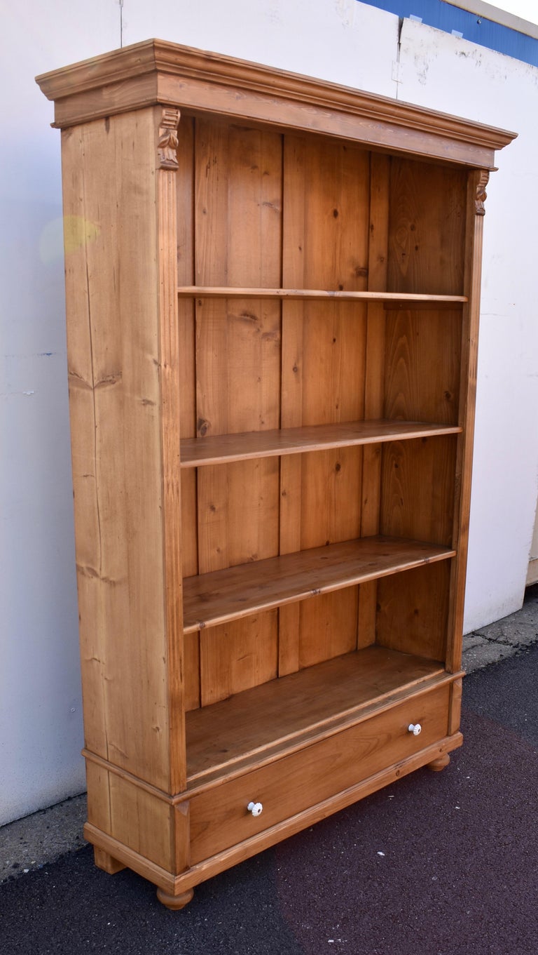 Vintage Pine Bookcase from Armoire, circa 1930 For Sale at 1stDibs