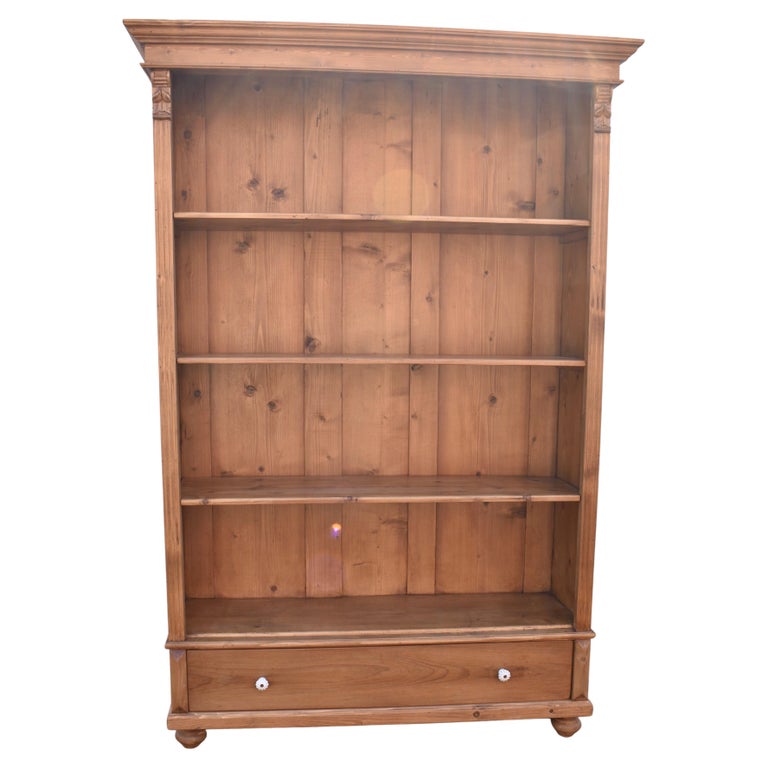 Vintage Pine Bookcase from Armoire, circa 1930 For Sale at 1stDibs