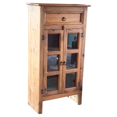 Vintage pine cabinet, Mexico 20th century