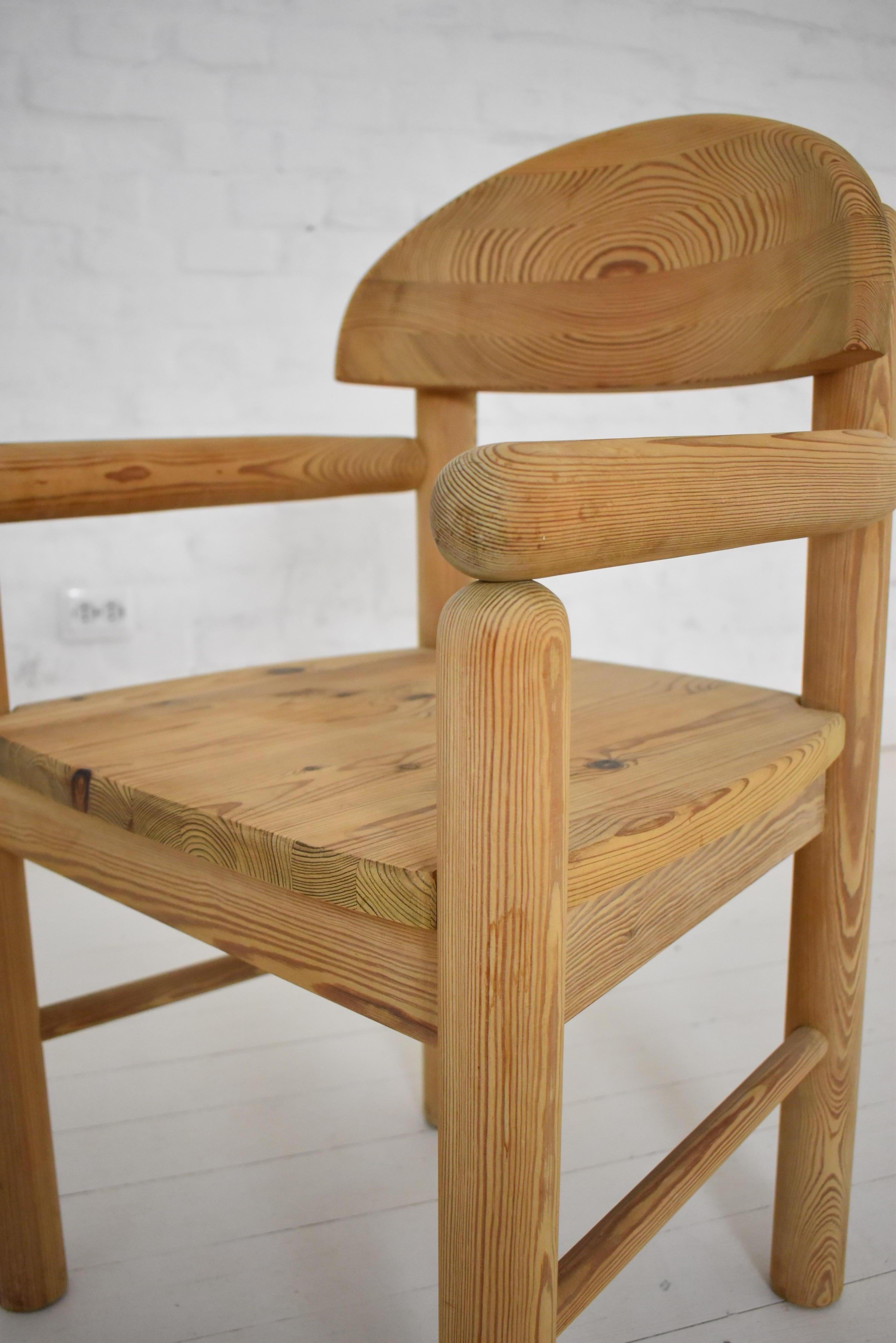 Vintage Pine Carver Chair by Rainer Daumiller, Denmark, 1970 4