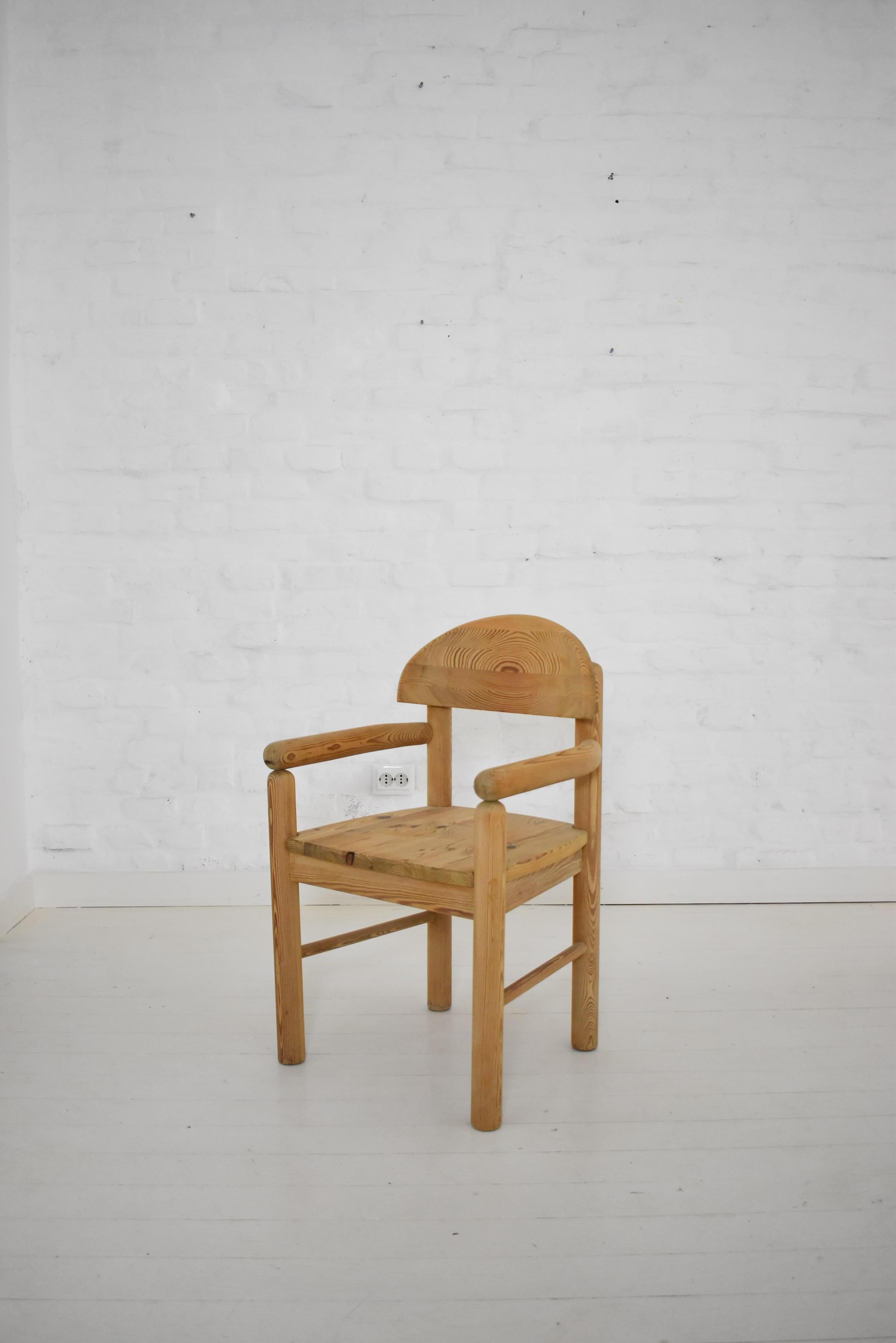 Vintage Pine Carver Chair by Rainer Daumiller, Denmark, 1970 1