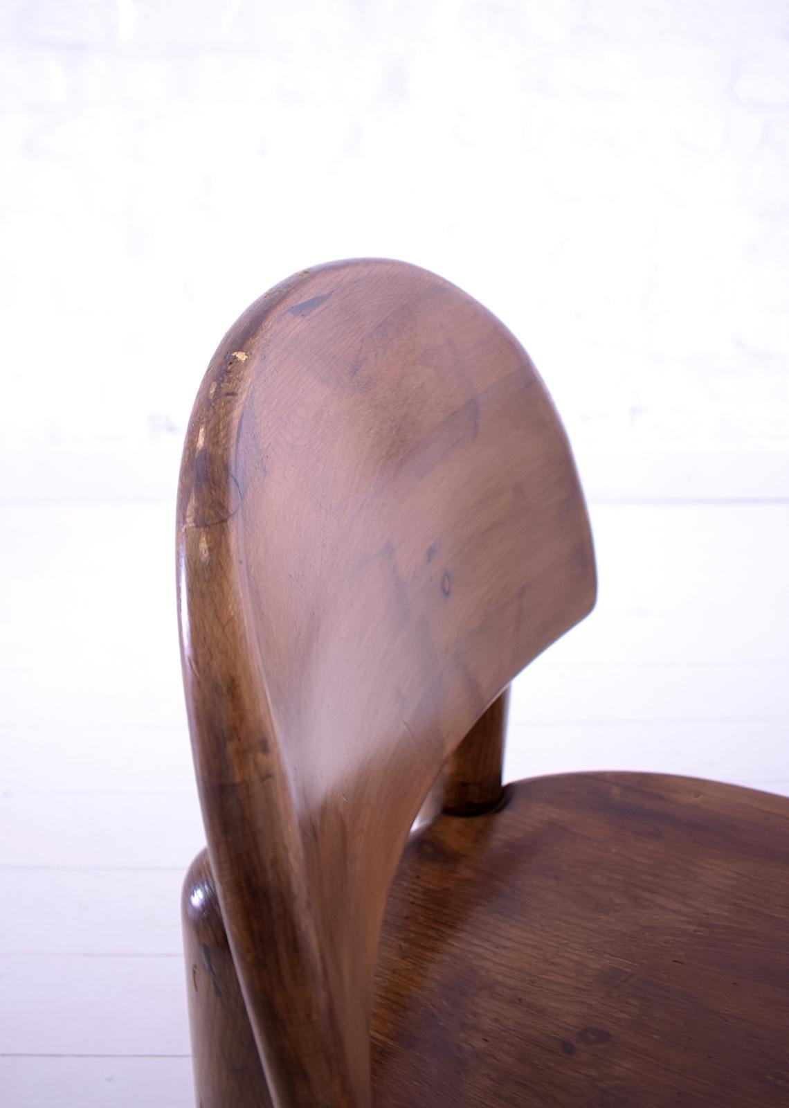 Vintage Pine Chair by Rainer Daumiller, Denmark, 1970 2