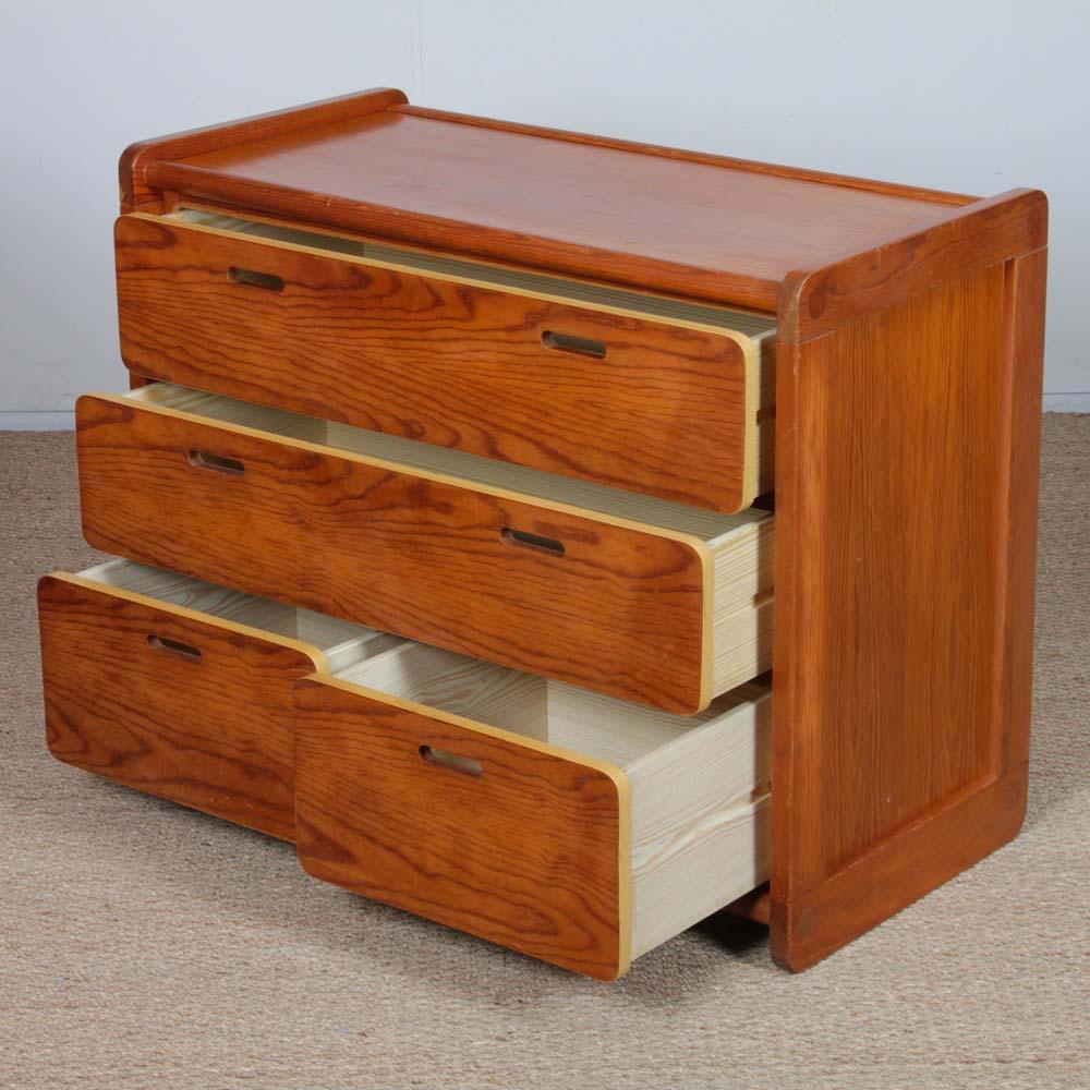 Pin Vintage pine chest of drawers from the 1980s en vente