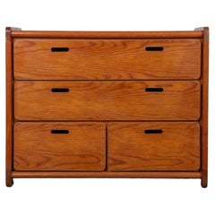 Vintage pine chest of drawers from the 1980s