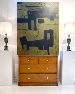 Vintage Pine Chest of Drawers, Rustic Form, Warm Patina