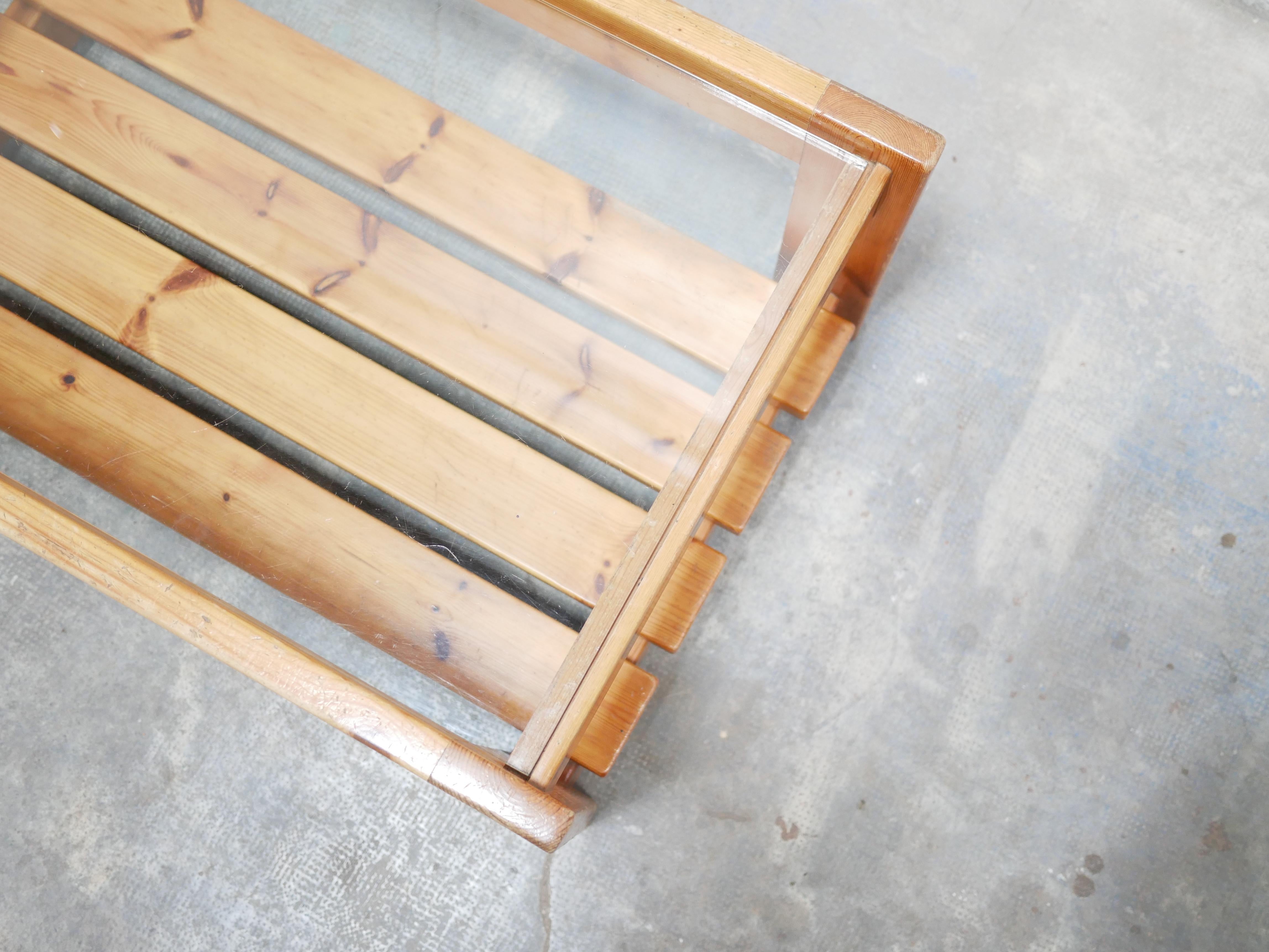 Vintage Pine Coffee Table For Sale 12