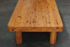 Vintage Pine Coffee Table From France, Circa 1970