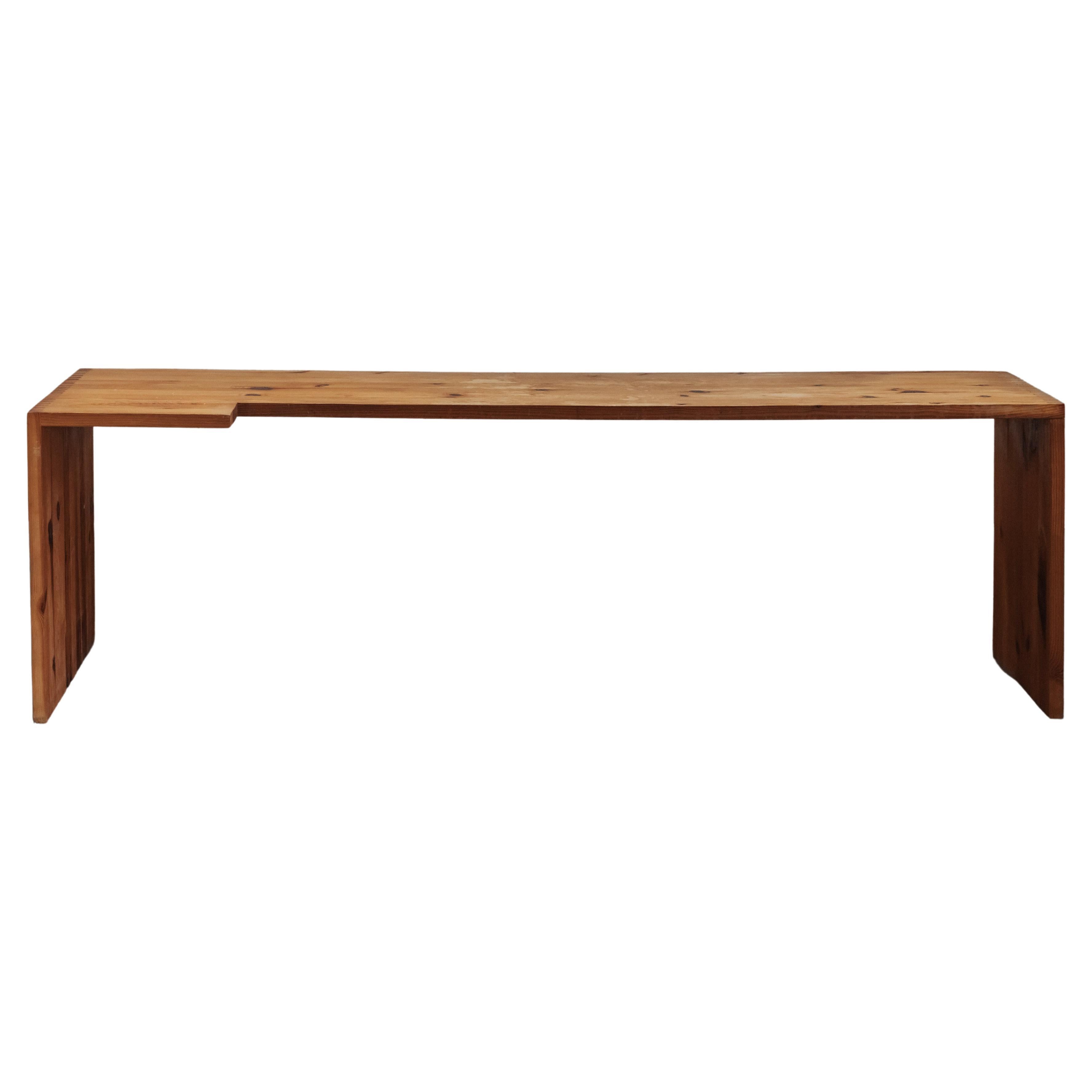 Vintage Kiefer Konsolentisch aus den Niederlanden, CIRCA 1960 im Angebot