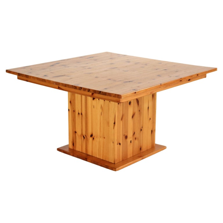 vintage pine dining table For Sale at 1stDibs