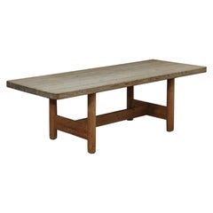 Mesa de comedor vintage de pino procedente de Dinamarca, circa 1970