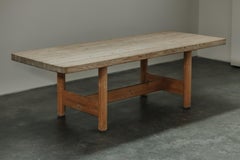Vintage Pine Dining Table From Denmark, Circa 1970