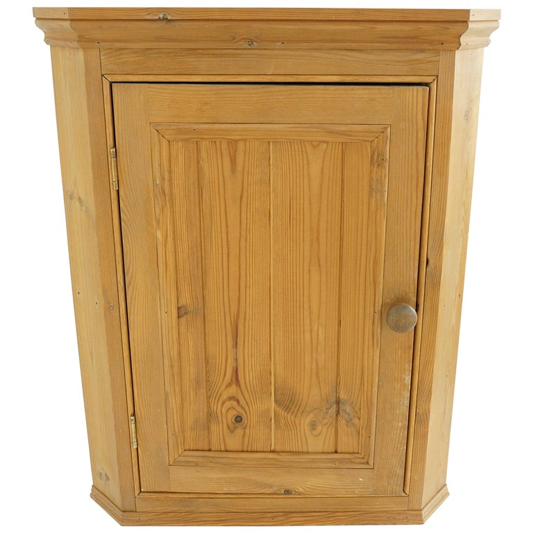 Vintage Pine Hanging Corner Wall Scotland 1940 1957 at