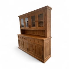 Vintage Pine Kitchen Hutch