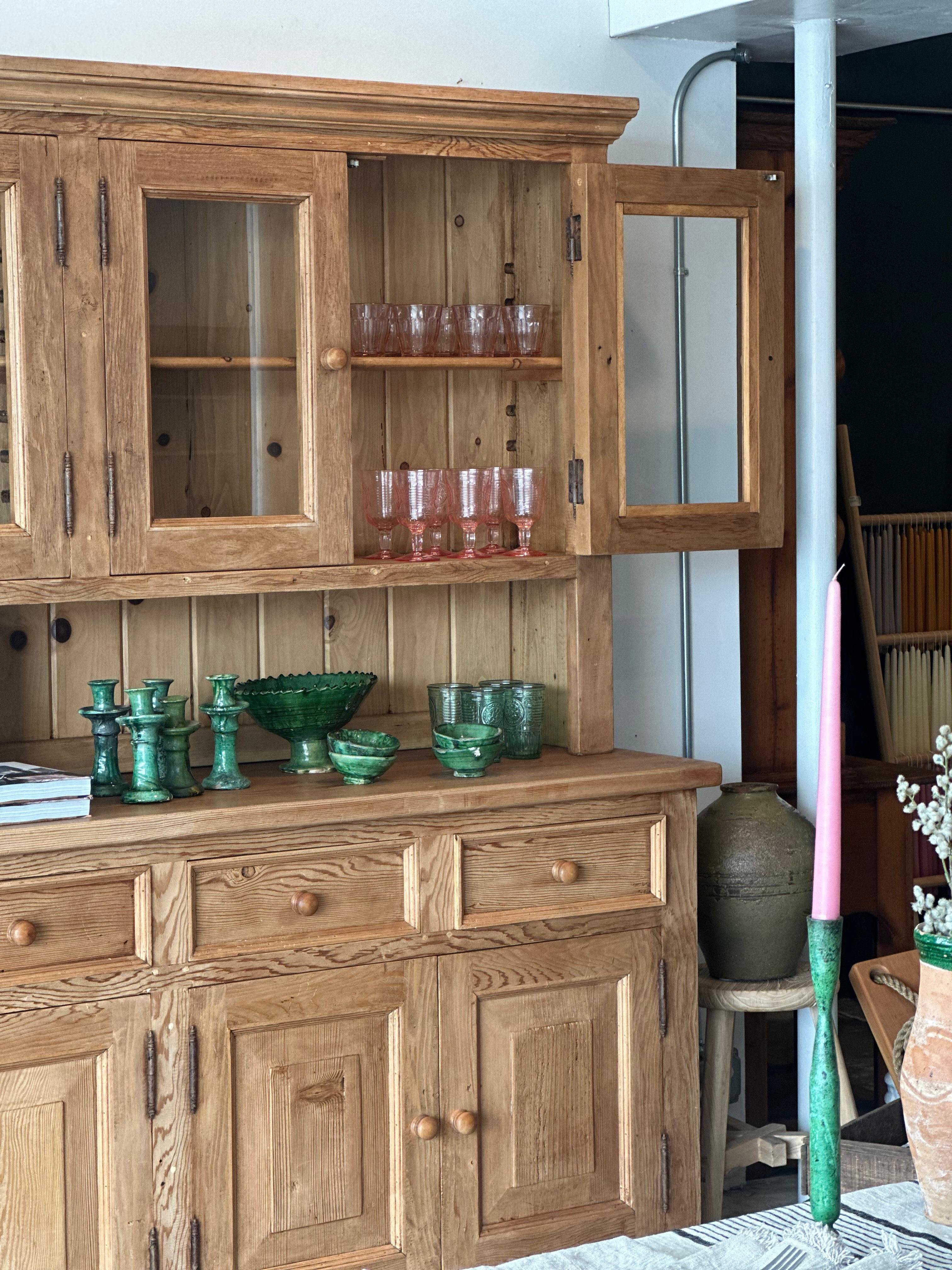 Legno Conigliera da cucina in pino vintage in vendita