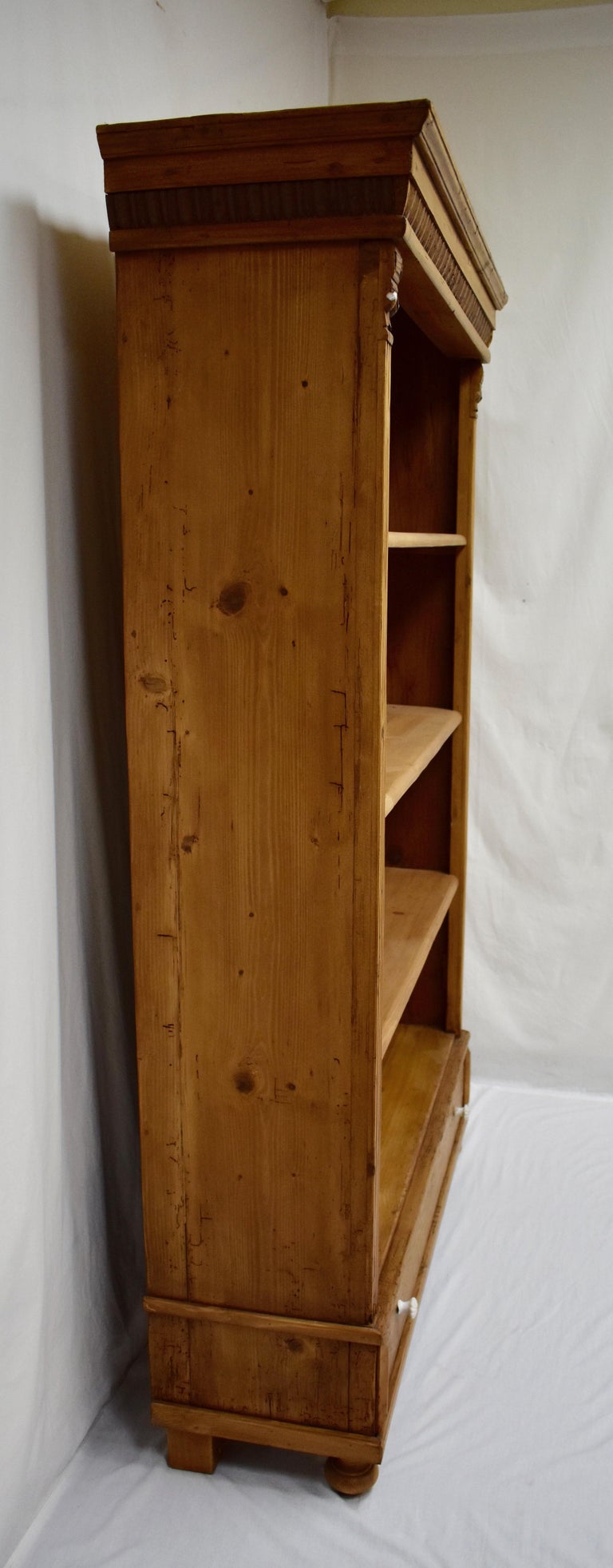Vintage Pine Open Bookcase at 1stDibs vintage pine bookcase, antique