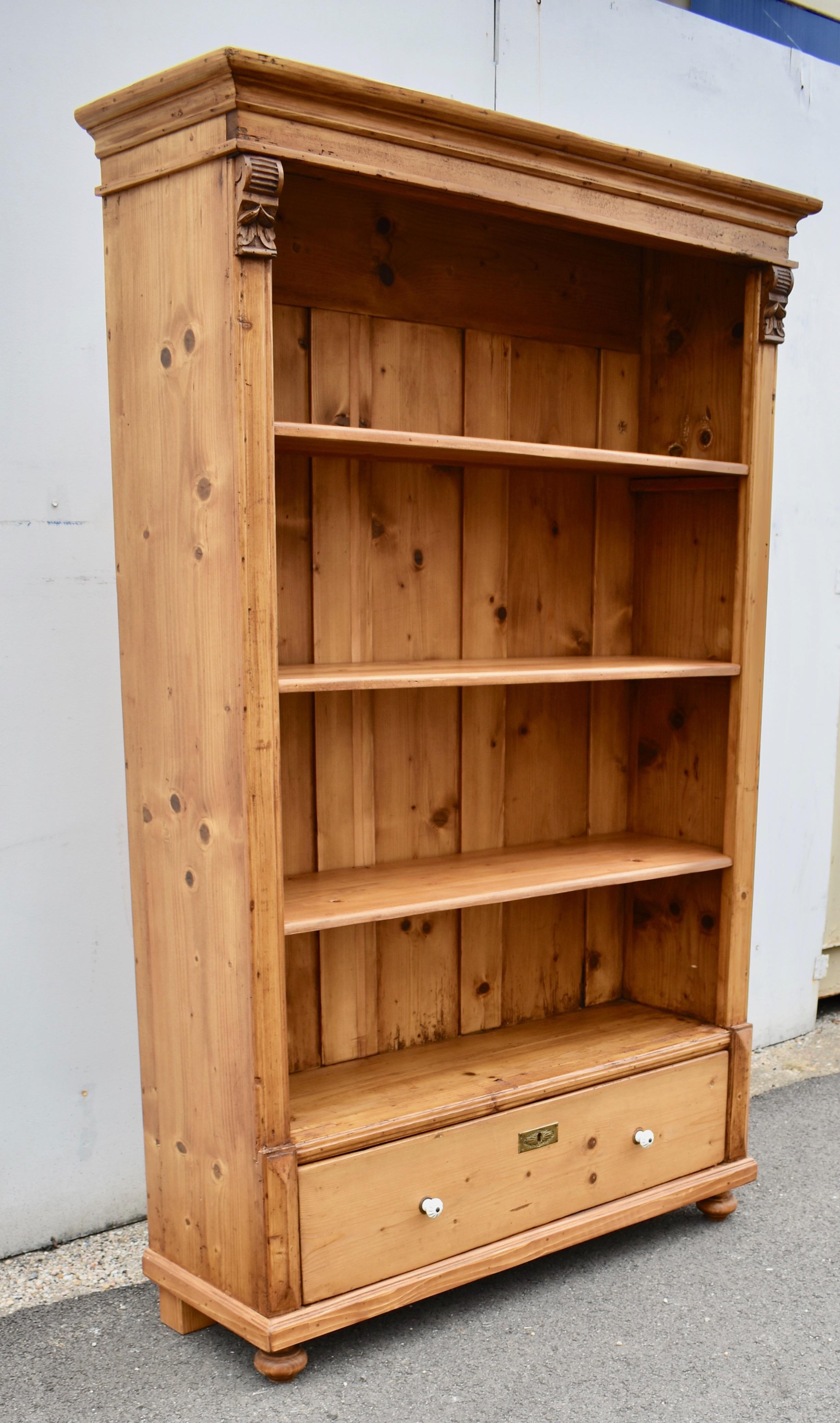 antique pine bookcase for sale