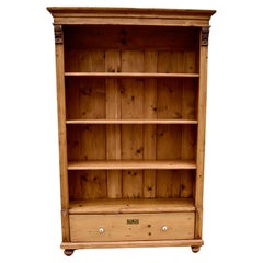 Vintage Pine Open Bookcase from Armoire circa 1930