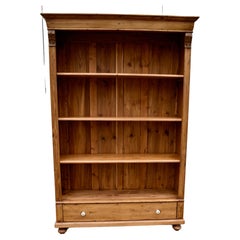 Vintage Pine Open Bookcase from Armoire