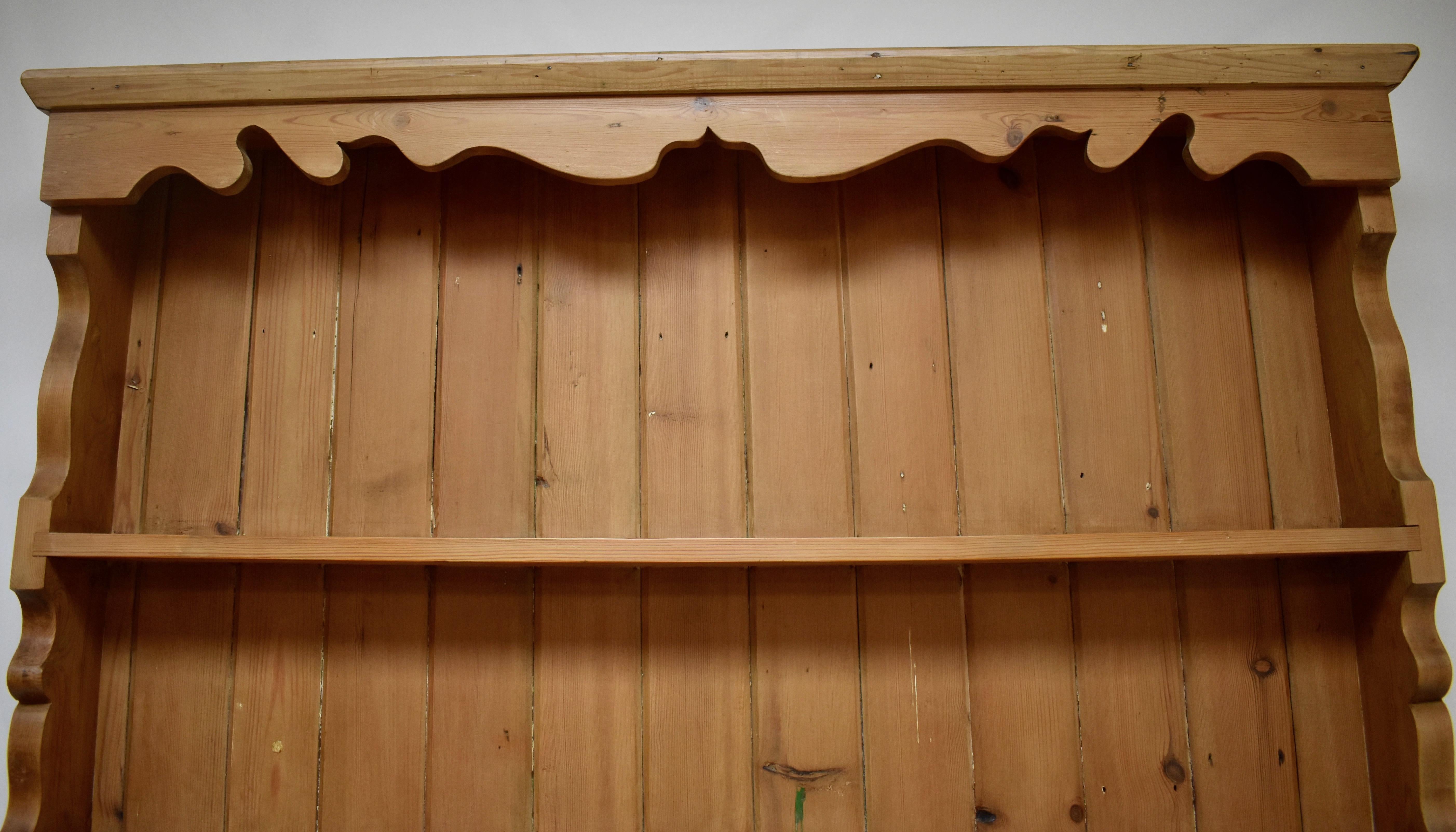 antique pine shelf