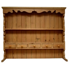 Retro Pine Open Rack of Shelves and Spice Drawers Only