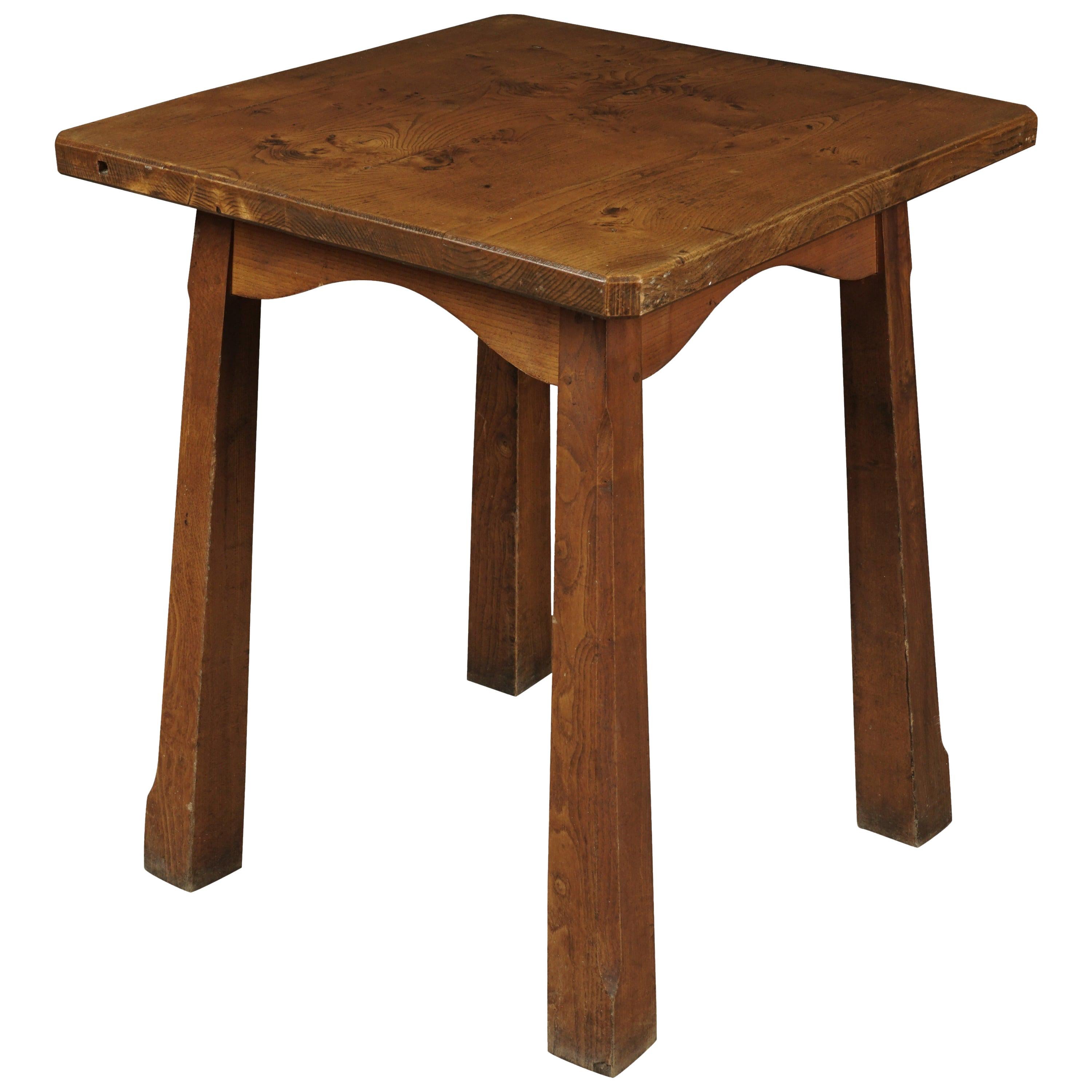 Vintage Pine Reconstruction Table from France, circa 1950