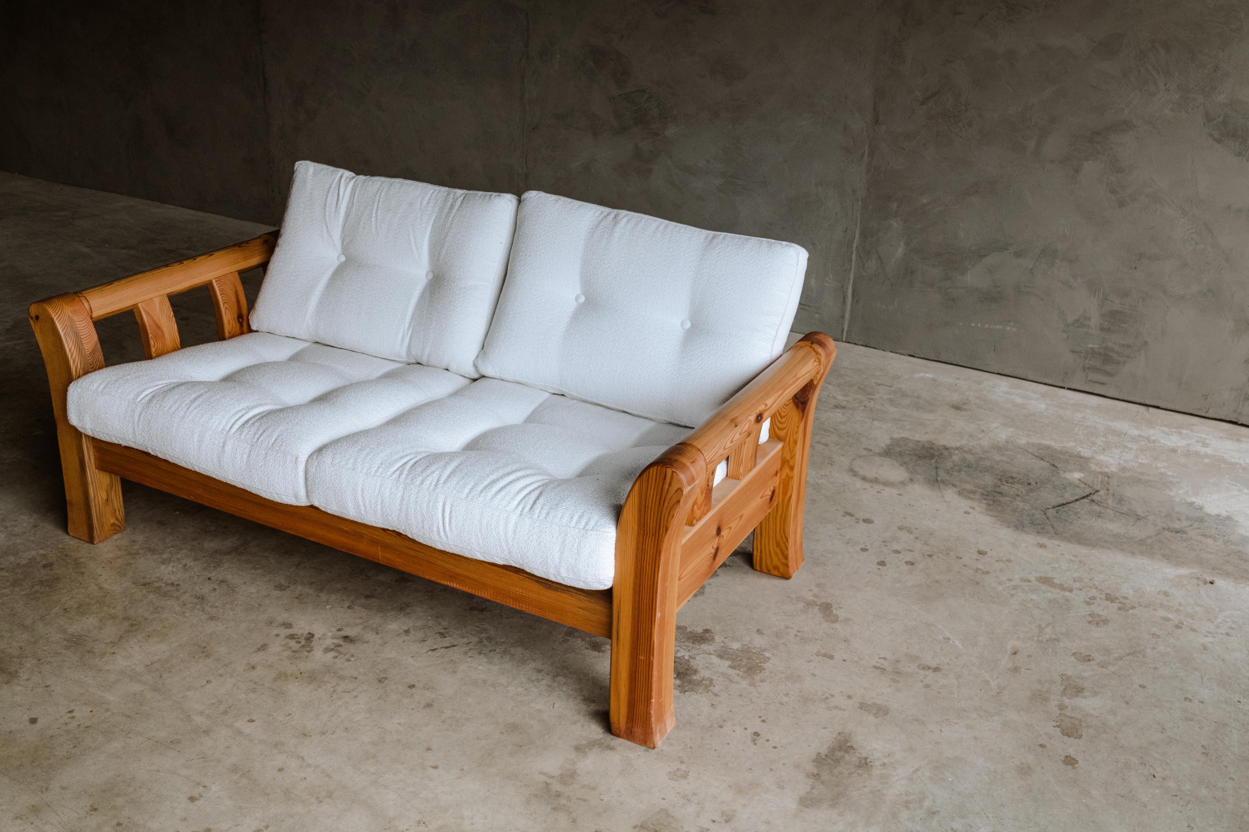 European Vintage Pine Sofa from Denmark, Circa 1960