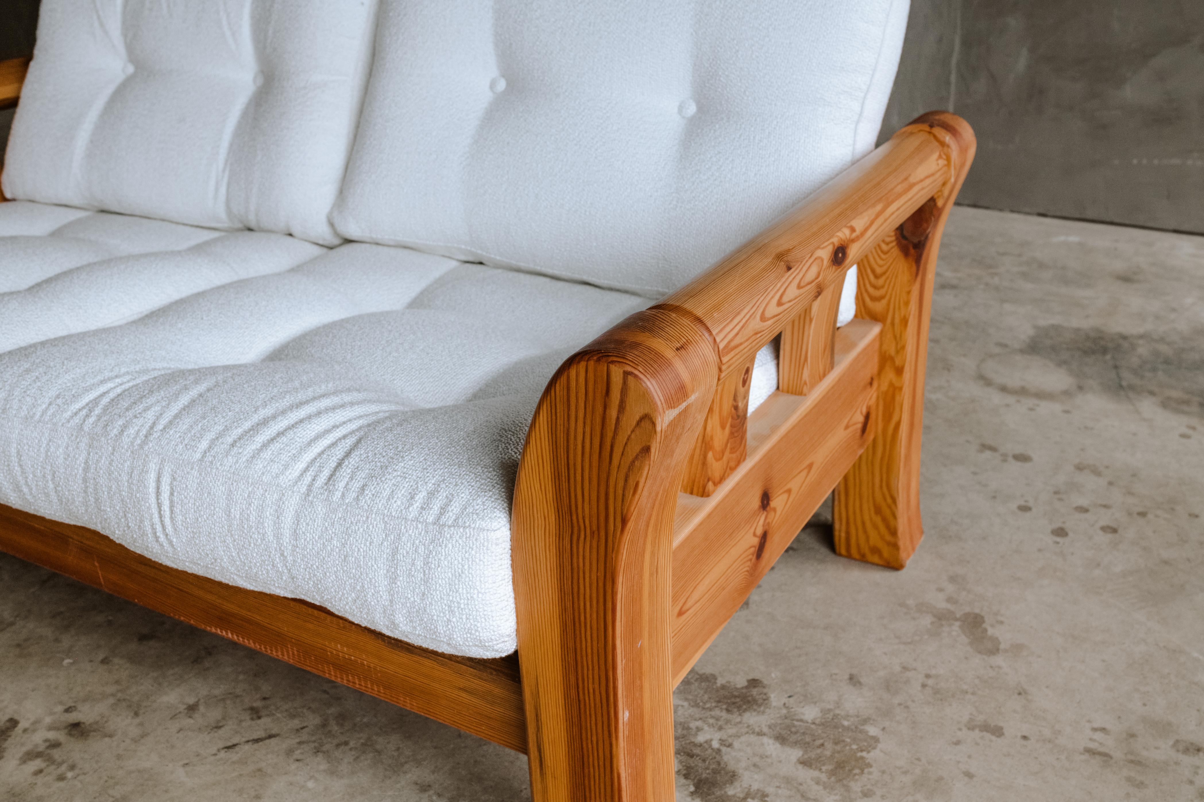 Vintage Pine Sofa from Denmark, Circa 1960 In Good Condition In Nashville, TN