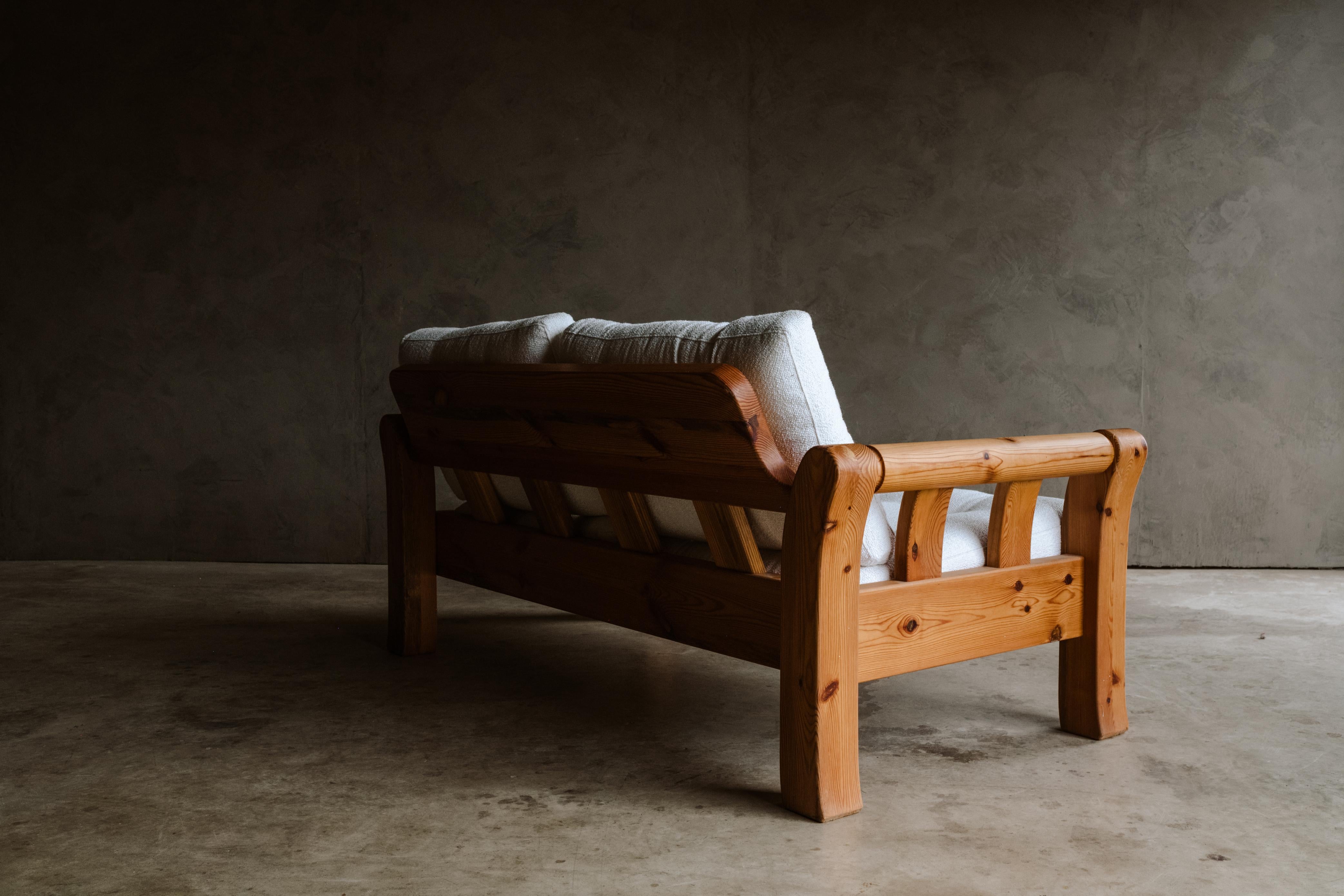 Mid-20th Century Vintage Pine Sofa from Denmark, Circa 1960