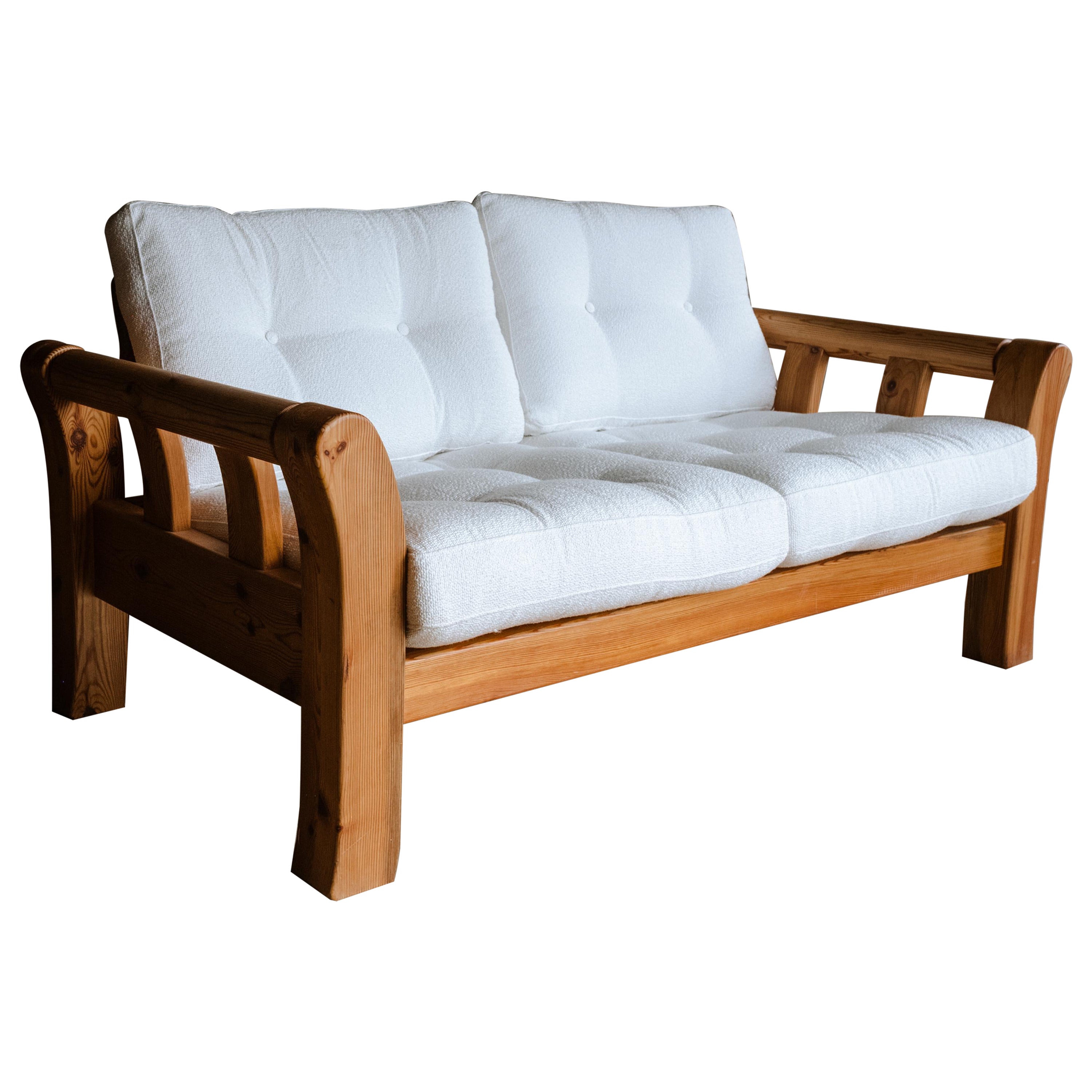Vintage Pine Sofa from Denmark, Circa 1960