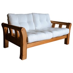Vintage Pine Sofa from Denmark, Circa 1960