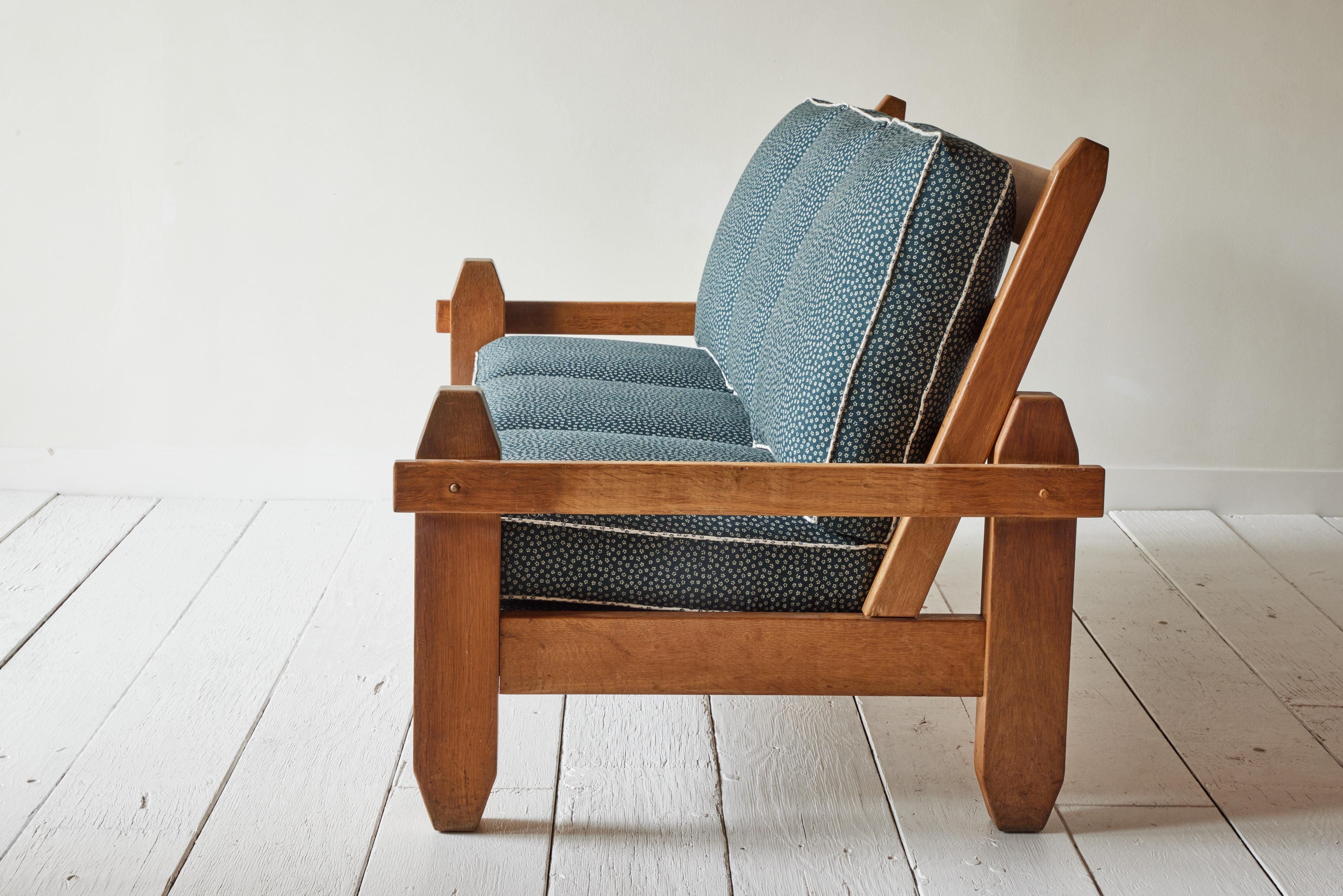 Danish Vintage Pine Sofa in the Style of Ate van Apeldoorn