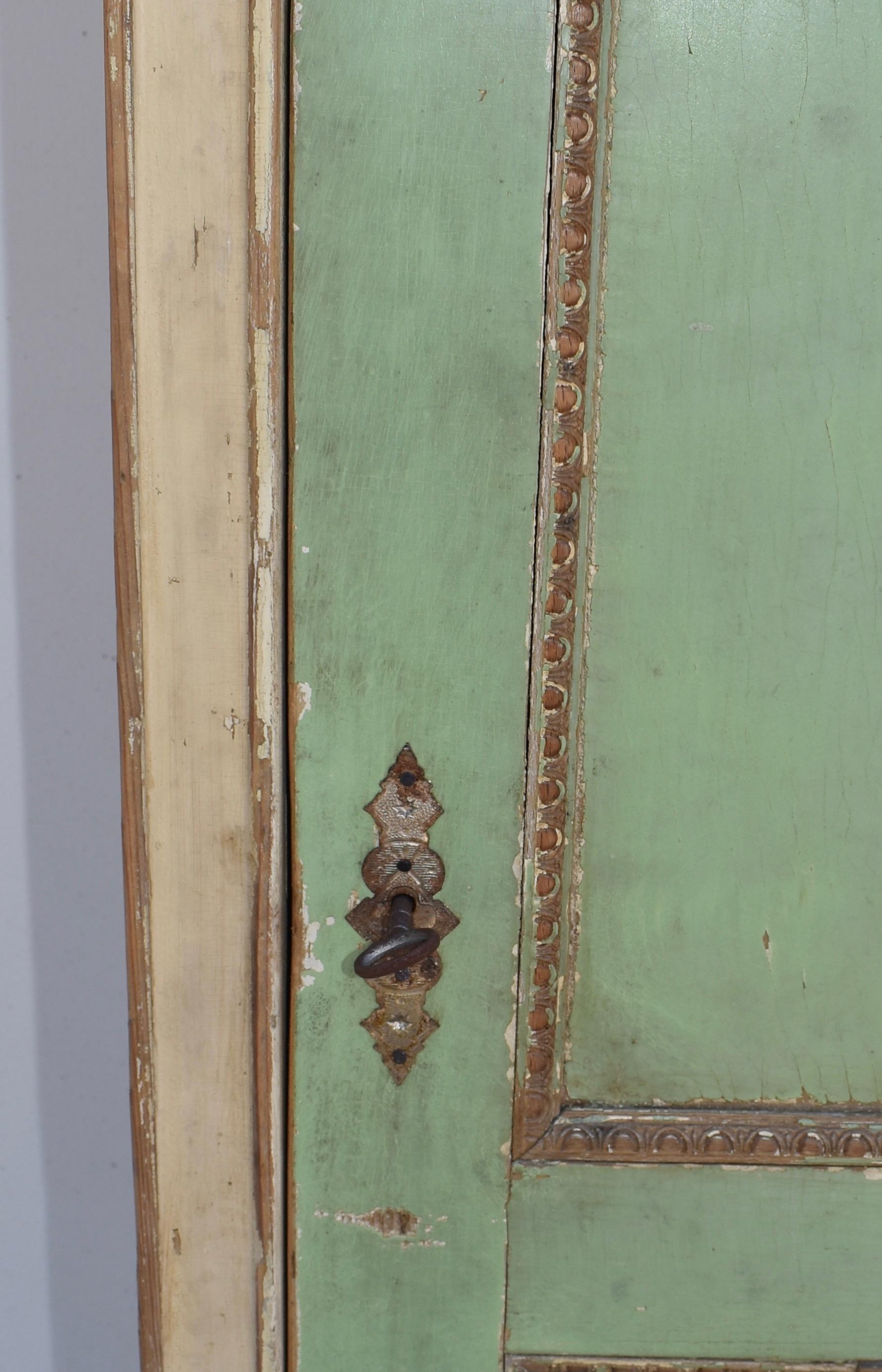 Hungarian Vintage Pine Storage Cupboard