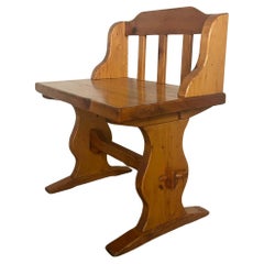 Retro Pine Wood Chairs or Bench