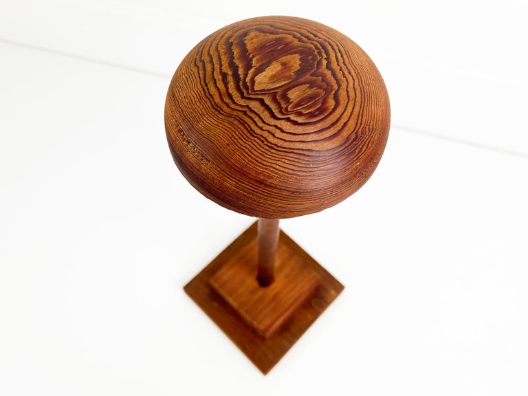 Vintage Pine Wood Hat Stand For Sale at 1stDibs