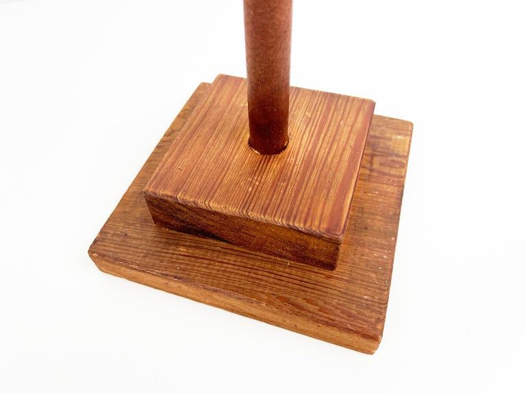 Vintage Pine Wood Hat Stand For Sale at 1stDibs