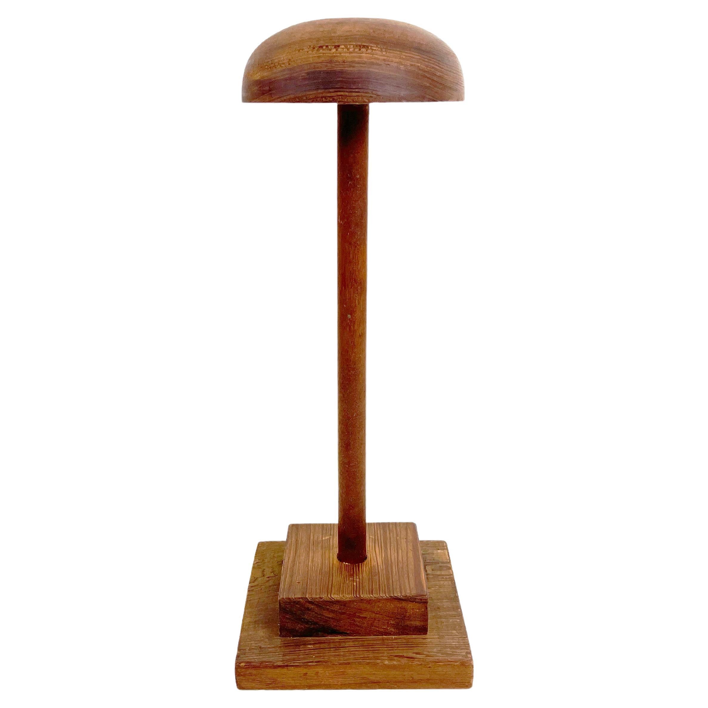 Vintage Pine Wood Hat Stand
