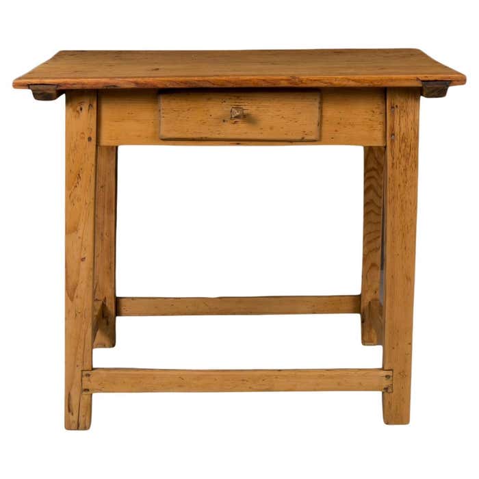 Vintage Pine Wood Table, Rustic Style, Prep or Dining Table, Kitchen ...