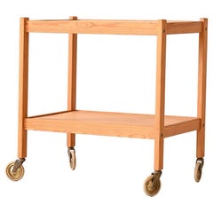 Vintage pine wood trolley
