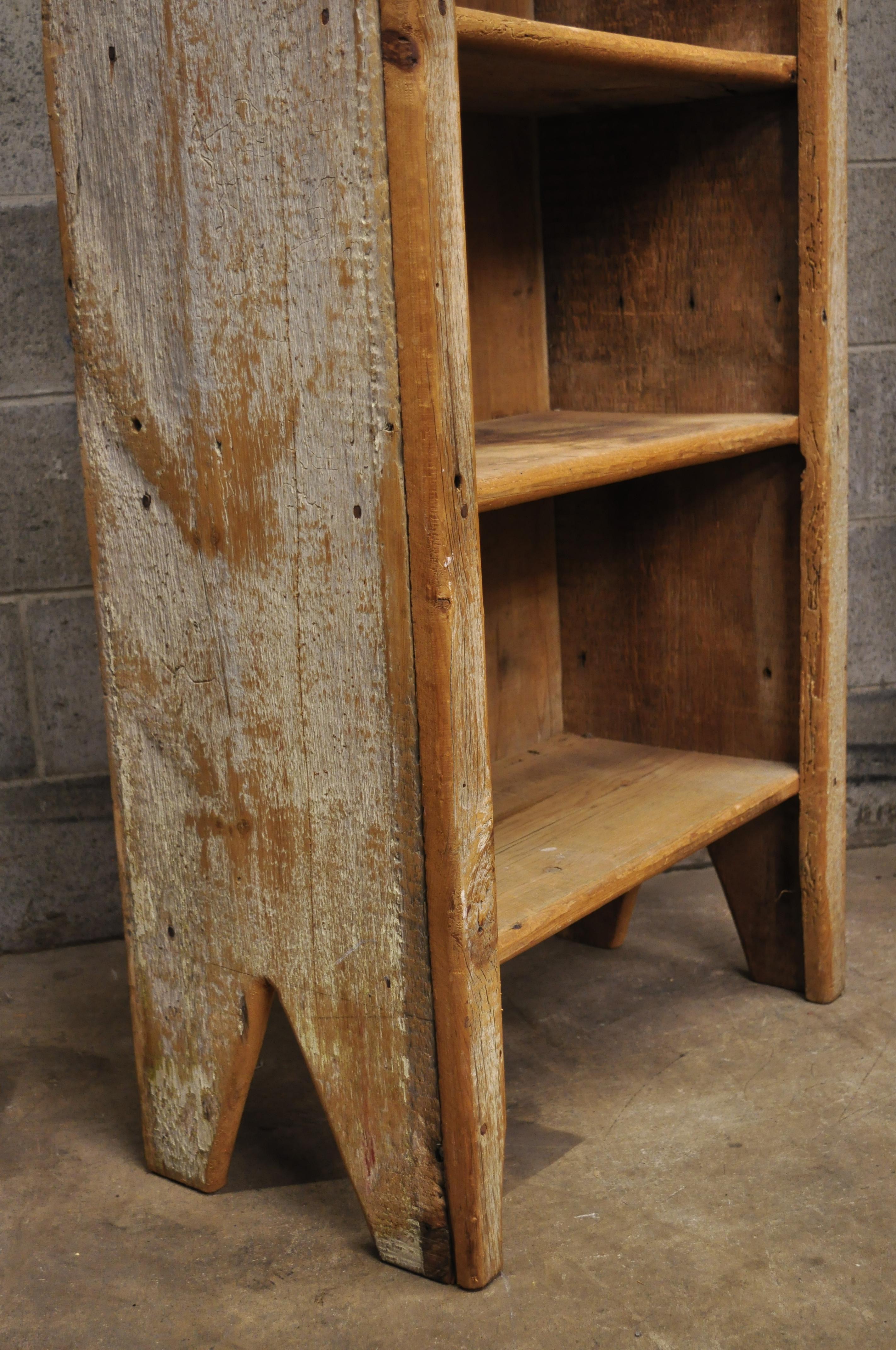 vintage painted bookcase