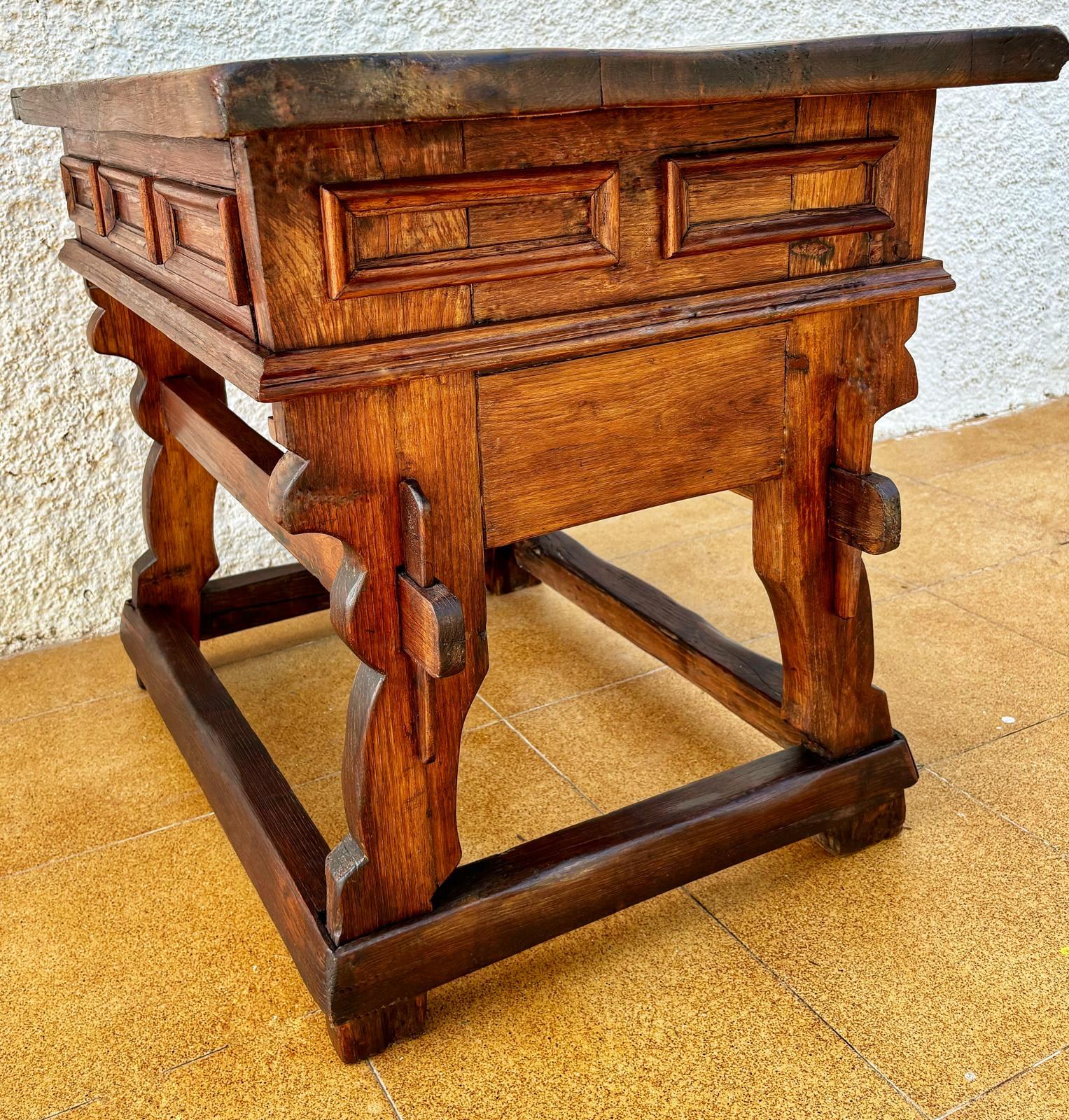 Vintage Pine Work Table, 1940s For Sale 1