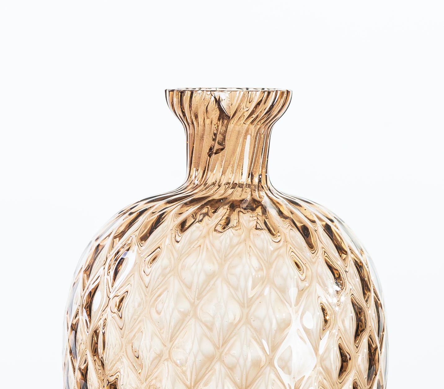 Vintage Pineapple Glass Vase, Northern Europe, 1970s 1