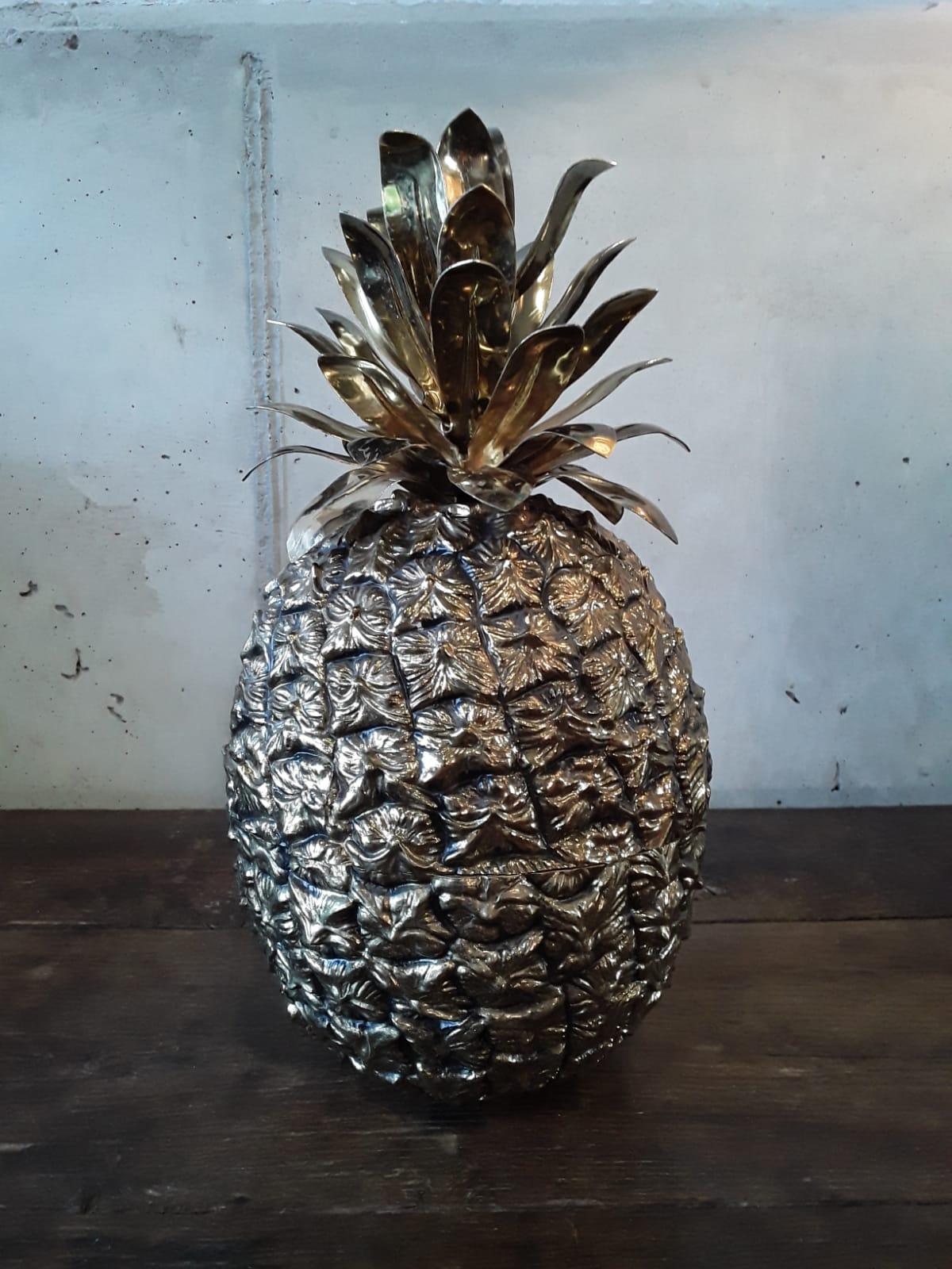 Suisse Seau à glace vintage en forme d'ananas par Hans Turnwald pour Freddo Therm:: 1960s