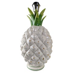 Vintage Pineapple Lamp in Ceramic, 1970s