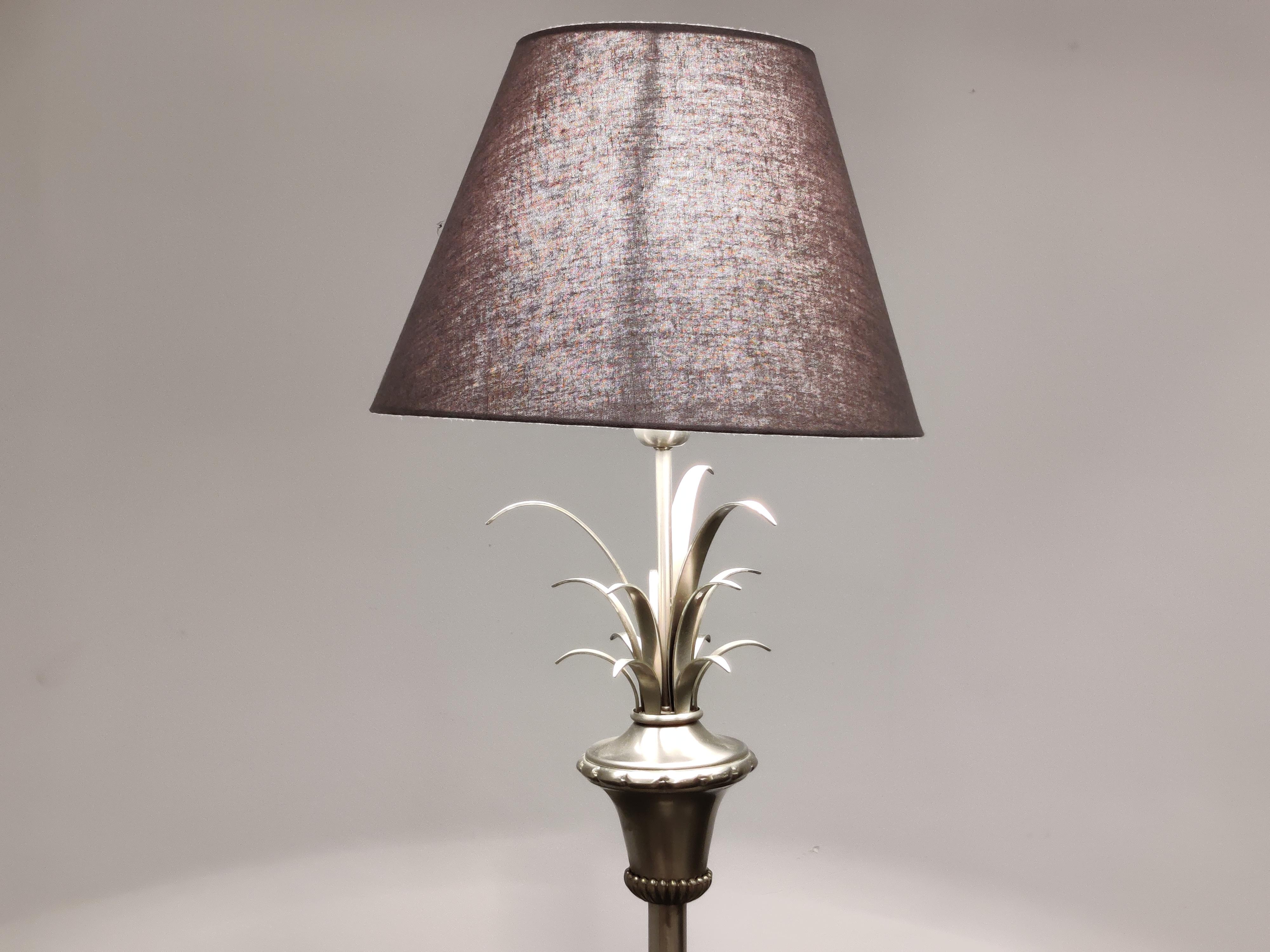 Vintage Pineapple Leaf Floor Lamp, 1970s In Good Condition For Sale In HEVERLEE, BE