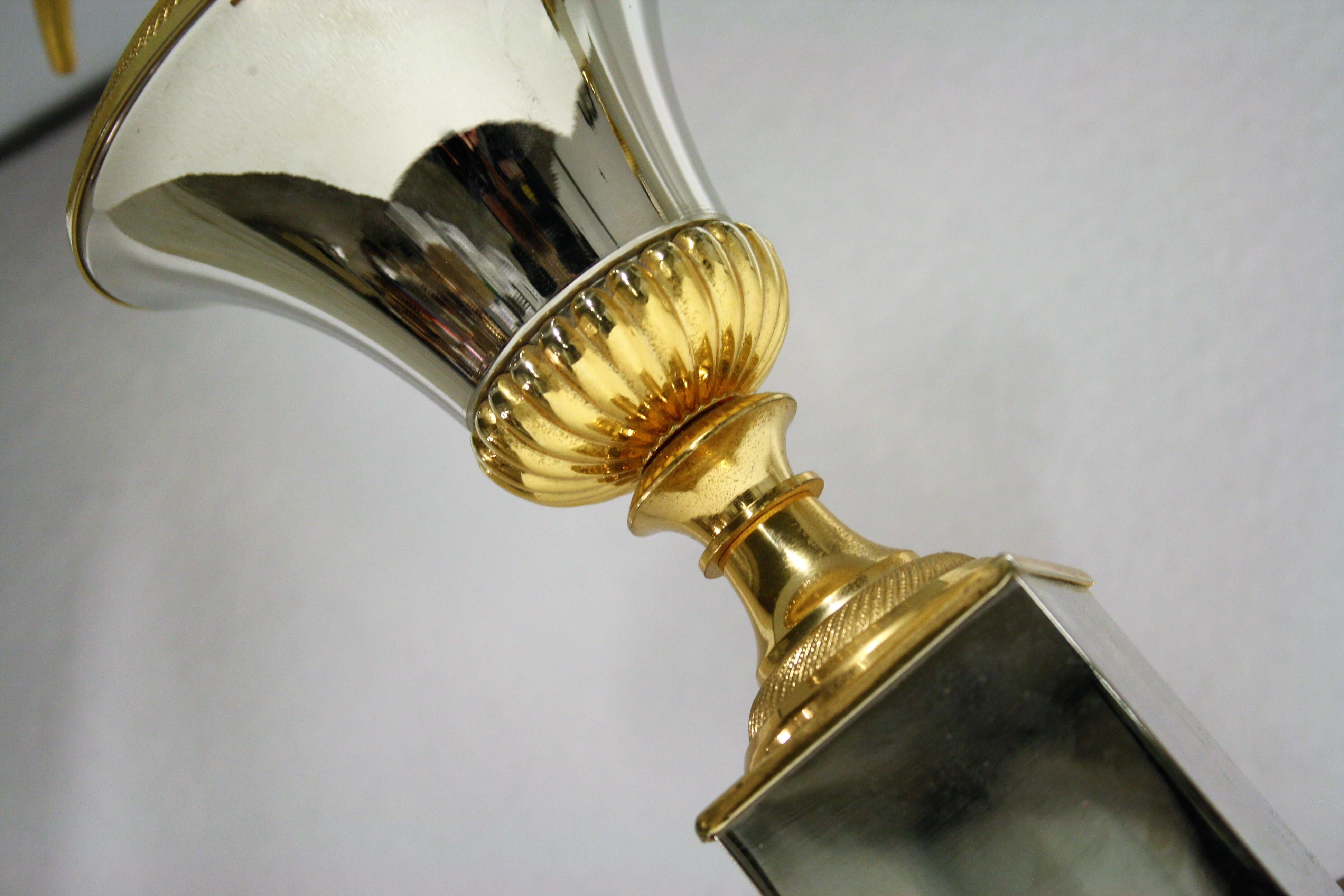 Vintage Pineapple Leaf Table Lamp Made of Brass, 1970s 2