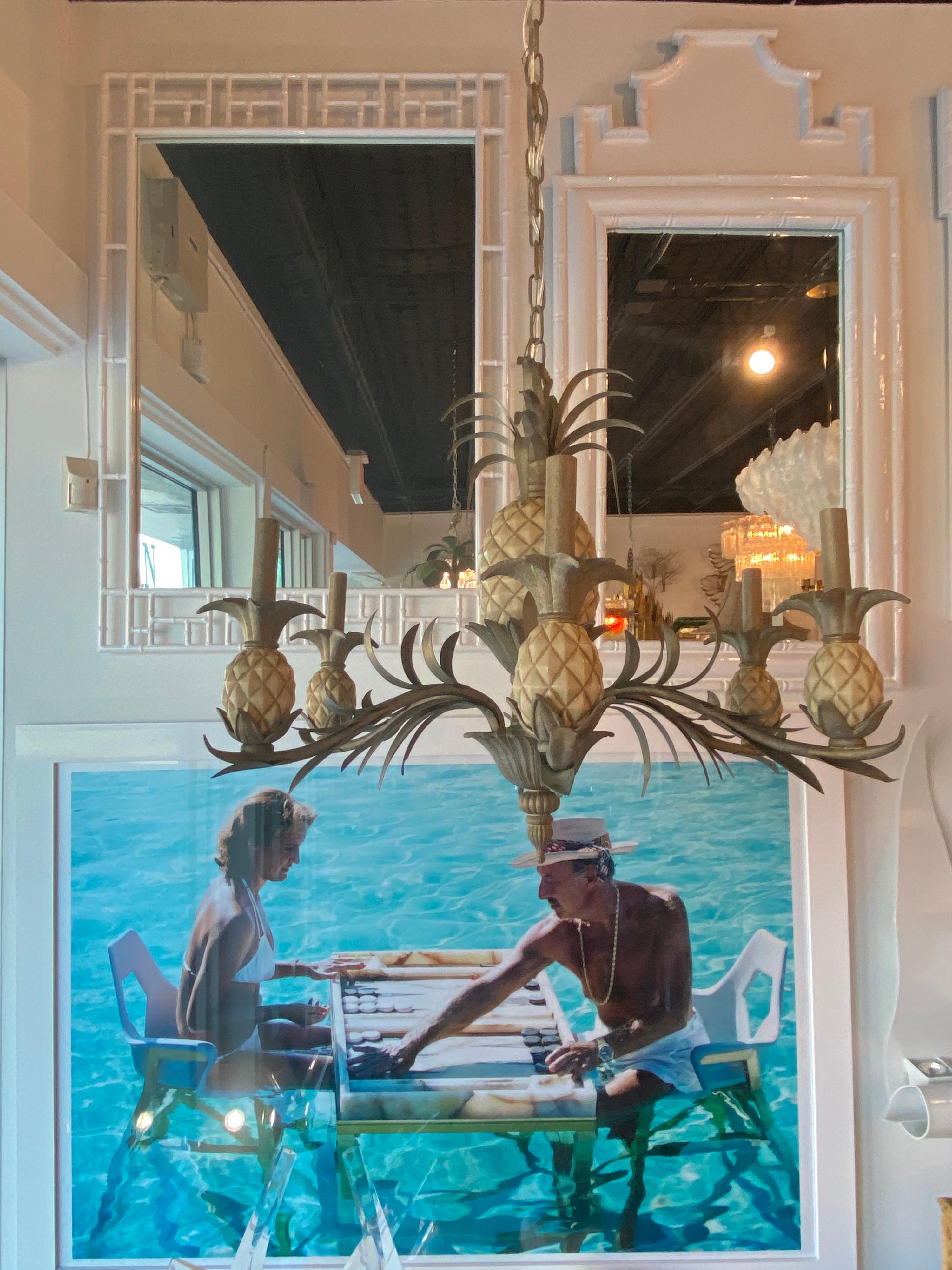 pineapple chandelier vintage